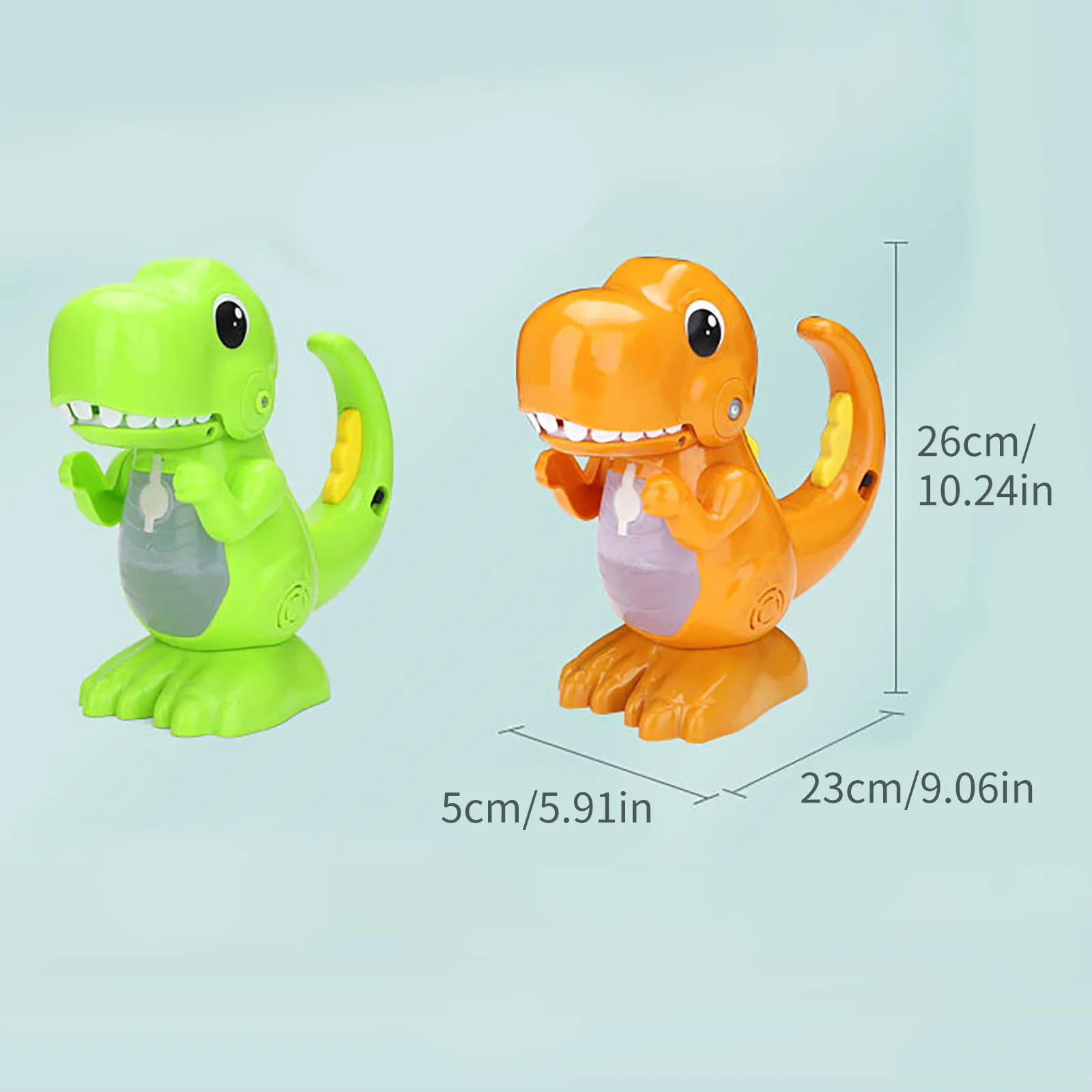 

The New Electric Cute Dinosaur Sound Bubble Toy Machine With Switch Tail Automatic Blowing Bubbles Animal Baby Summer Toy