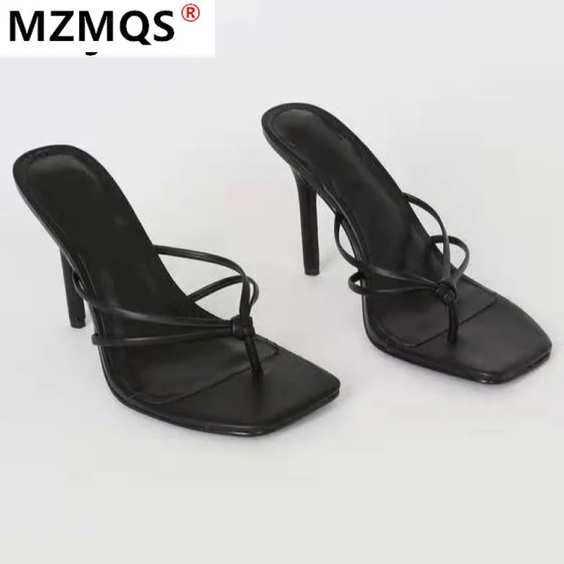

Summer Women Sandals 2021 New Fashion Women Pinch Casual High Heel Flip Flops Women Outdoor Open Toe Sexy Beach Women Sandals