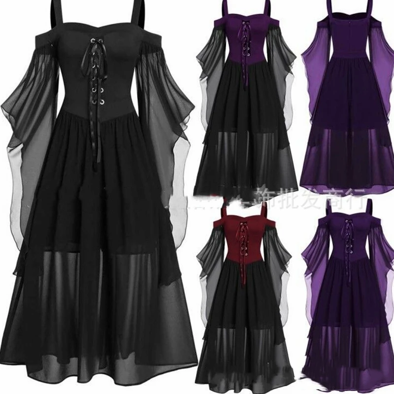 

Женское платье на бретельках с рукавом-бабочкой и вырезом лодочкой