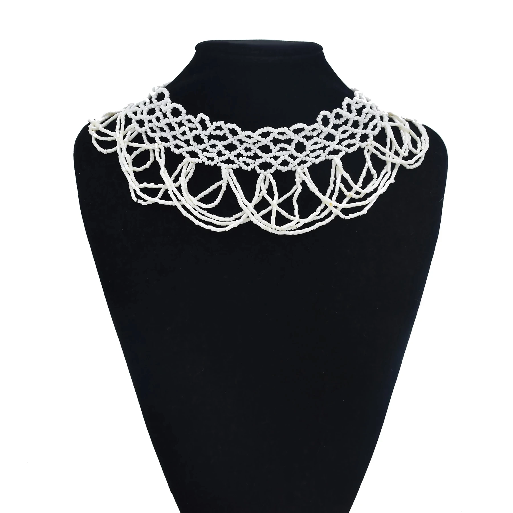 ЮАР многоцветное ожерелье-чокер из полимерного бисера для женщин большой