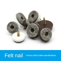 8 24 pcslot 28242220mm silencing and antiskid table chair foot nail cabinet screw felt white sofa hardware