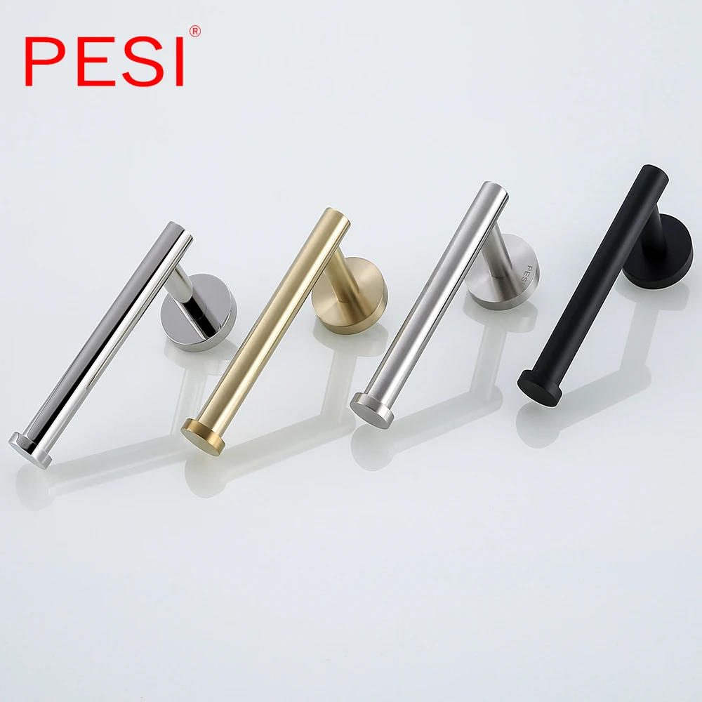 toilet paper holder tissue roll holder hanger matte black bathroom accessories 304 stainless steel wall mount wc paper holder free global shipping