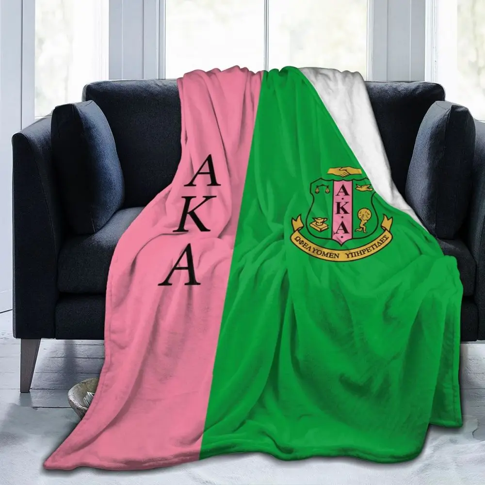 

Alpha Kappa Alpha Ultra Soft Cozy Throw Lightweight Microfiber Flannel Fleece Sofa All Season Living Room/Bedroom Warm Blanket
