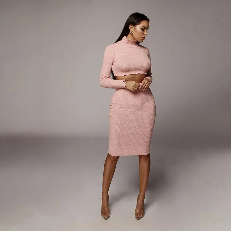 2019 Европа Америка осенние женские розовые белые расклешенные юбки с О образным