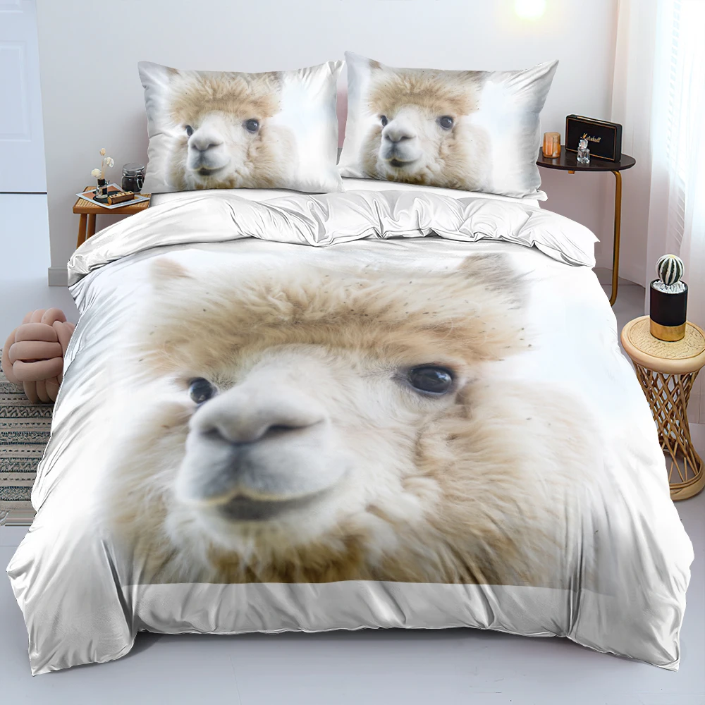 

Camel Alpaca Pattern Bed Linens Duvet cover set Quilt/Comforter Covers Pillowcases Queen Double Full size King Bedding sets