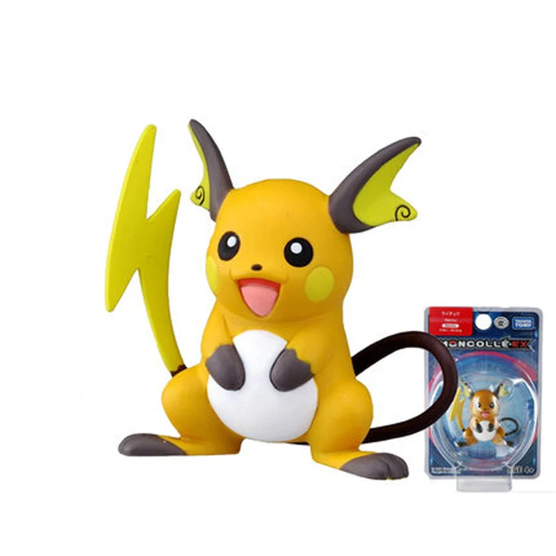 13 raichu Takara Tomy подлинный Покемон чармандер белка Mimikyu Raichu Mudkip Oshawott Пикачу snorlax 4 см коллекция игрушка фигурка подарки - Цвет: 13 raichu