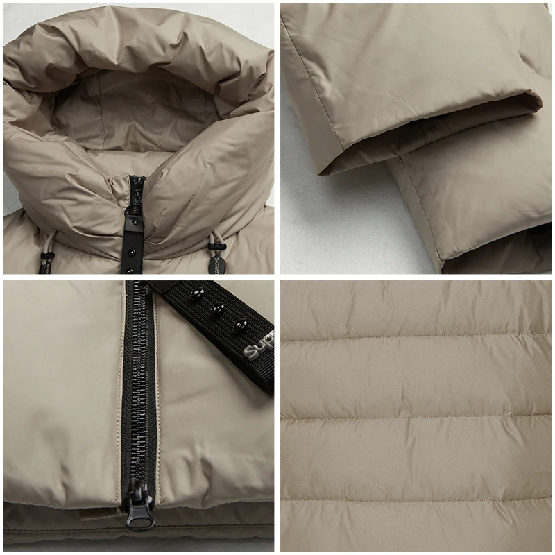 Новая женская куртка HaiLuoZi с высоким воротником длинная толстая Женская пуховая