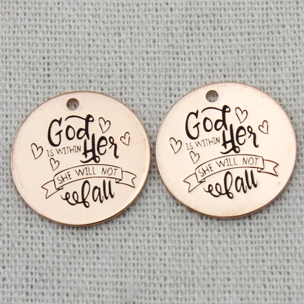 Цепочка с подвеской Бог внутри нее она не будет падать ювелирные изделия подарки