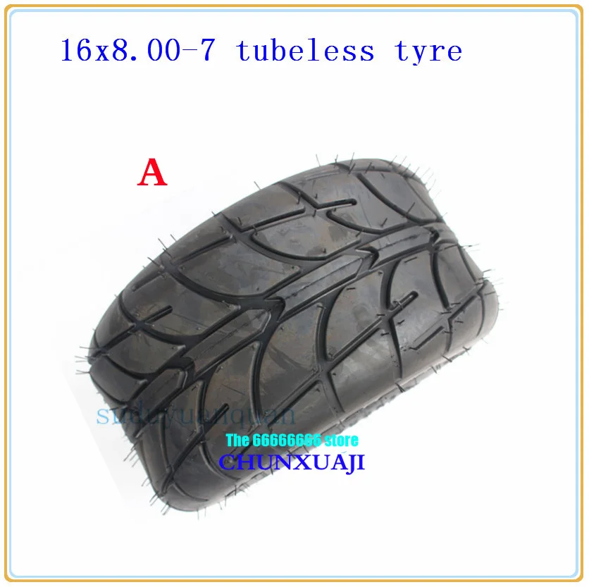 Внедорожные шины 16x8-7 ATV &amp Go-Kart вездеходные 16x8.00-7 16/8-7 бескамерные для шоссе