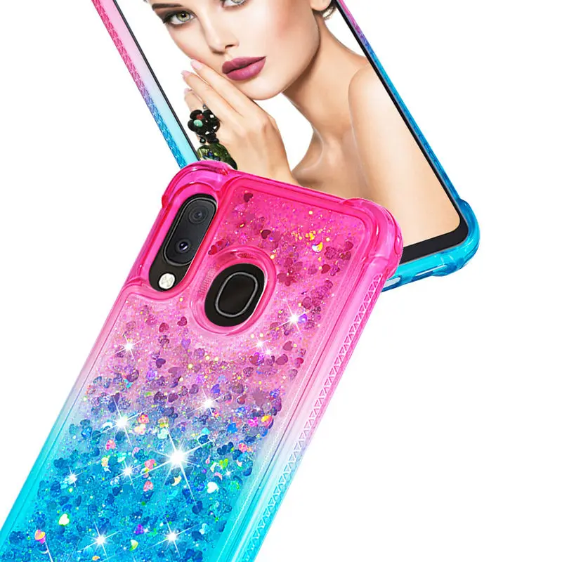 

Glitter Case For Samsung Galaxy A20E Soft TPU Silicon Phone Cover For Samsung A20 E A10E Fashion Dynamic Liquid Quicksand Cases