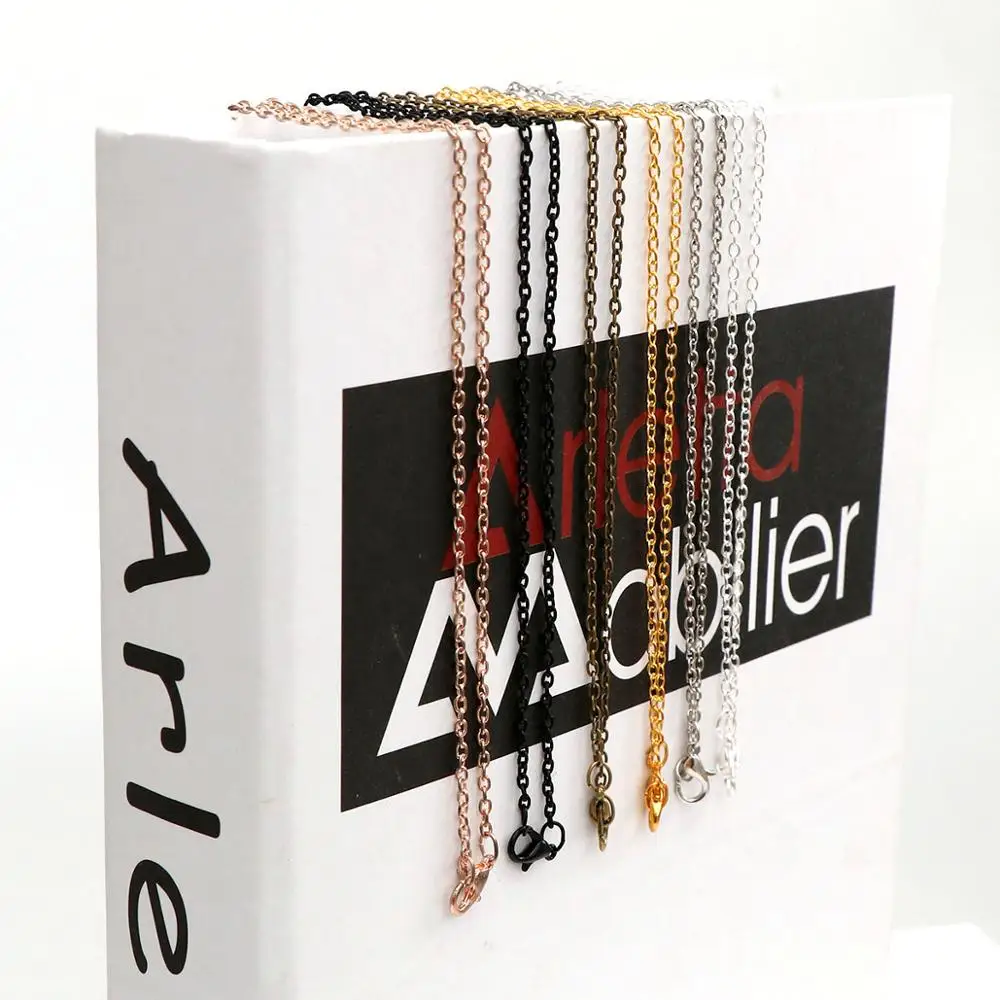 12 шт./лот железная Регулируемая цепочка с золотыми/серебряными/бронзовыми