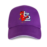 new st louis cardinal sports baseball mascot logo black baseball cap for fans s 3xl plus size