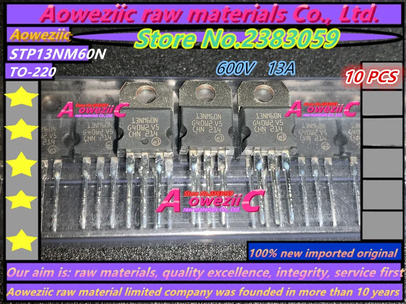 Aoweziic 100% новый импортный оригинальный STP13NM60N 13NM60N STP15NM60ND 15NM60ND STP36NF06L P36NF06L STP80NF55 06 P80NF55