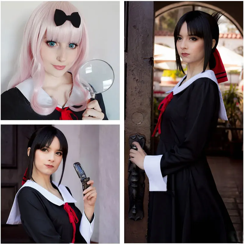DM COS Kaguya-sama: костюм Школьная форма для девочек Love is War Косплей Костюм Кагуя шиномия