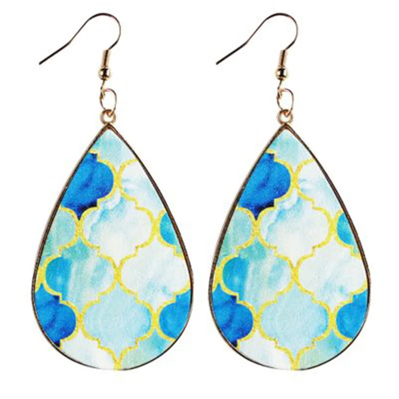 Лето 2020 лидер продаж большие висячие серьги-капельки в стиле барокко с оборками