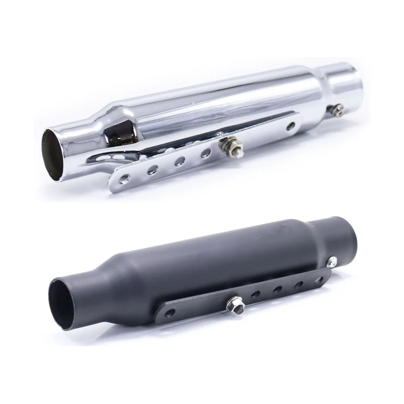 

45mm Motorcycle Exhaust Pipe Universal Scooter Refit Mufflers Motorbike Retro Black Exhaust Muffler for Yamaha Honda Suzuki KTM