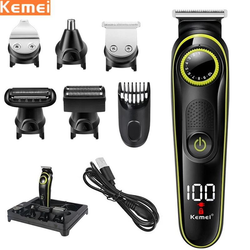 

Машинка для стрижки волос Мужская, беспроводная, электробритва