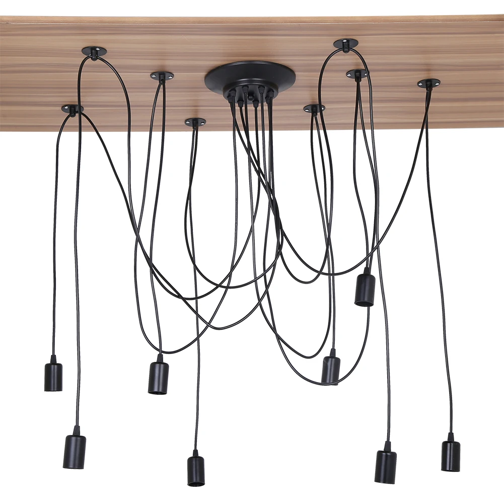 Потолочная люстра в скандинавском стиле с лампочками Эдисона|Подвесные