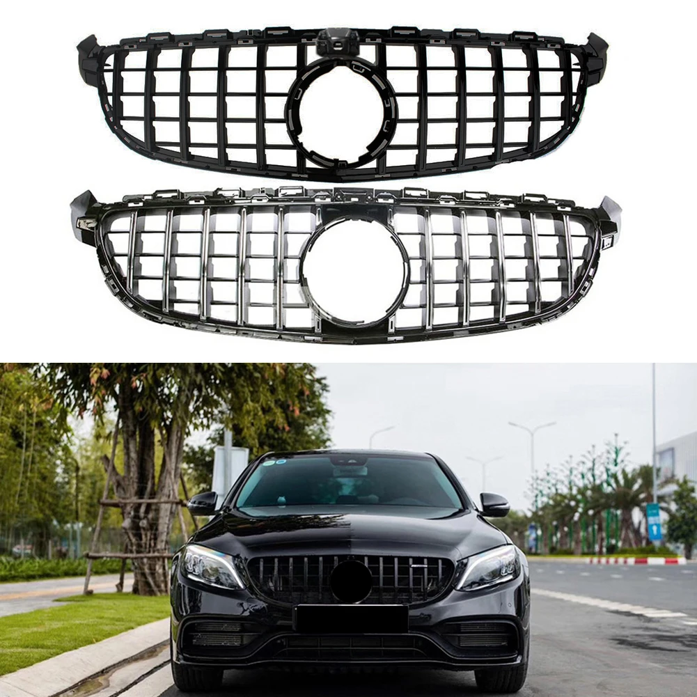 online Amortecedor Dianteiro Racing Grill Billet Grille Capa Para Mercedes-benz W205 C-class C63 Amg 2019 2020 2021