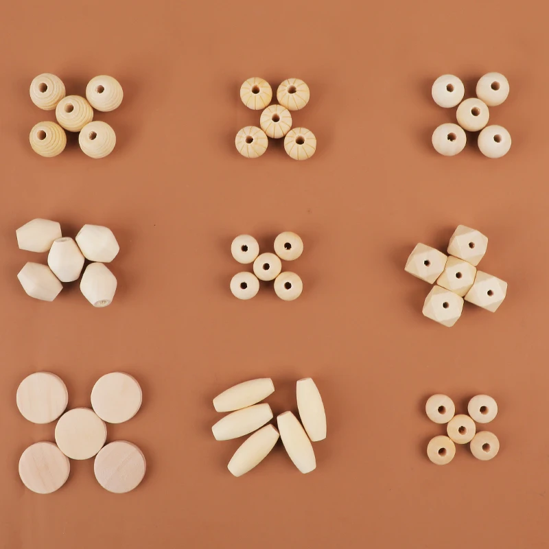 45 шт. геометрические деревянные магнитные зажимы цепочка жевательные