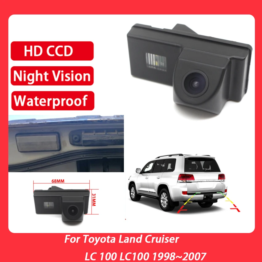 

Автомобильная камера заднего вида CCD Full HD камера ночного видения для парковки водонепроницаемая для Toyota Land Cruiser LC 100 LC100 1998 ~ 2007