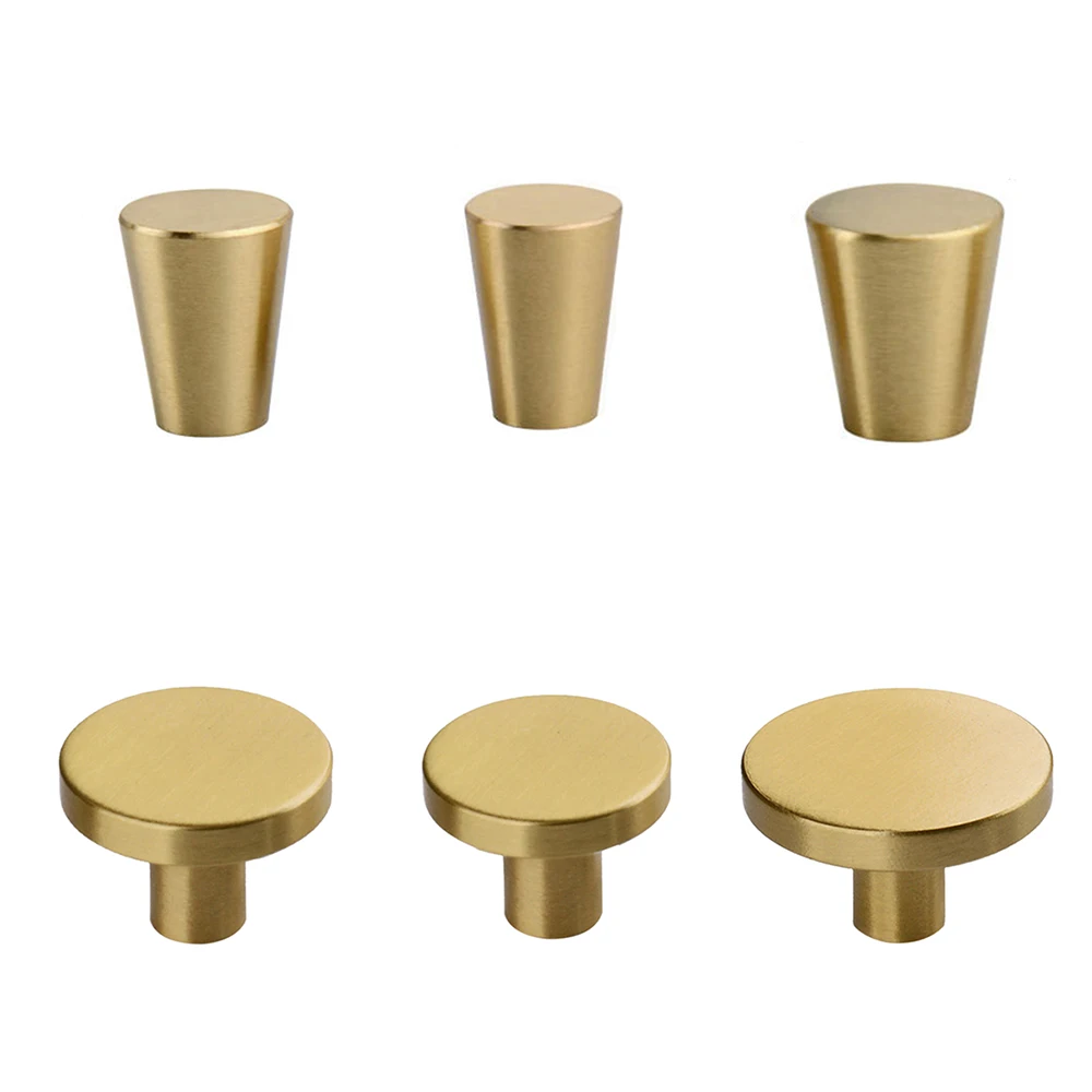 2 шт. ручка из чистой меди твердый современный простой гардероб дверная шкафчик с