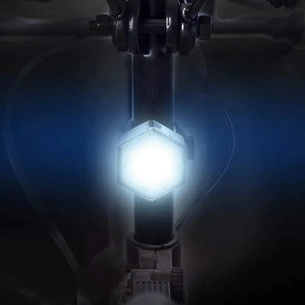 Оптовая продажа Супер Яркий USB Перезаряжаемые шестиугольник задний фонарь для