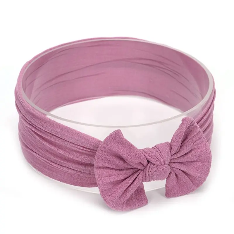 

Baby Girls Wide Nylon Bow Headband Knot Head Wraps One Size Fits Most 18 Colors New Dropship