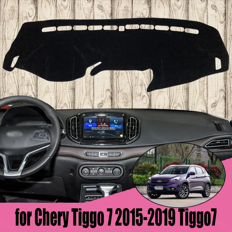 

Car Auto Inner Dashboard Cover Dash Mat Carpet Rug for Chery Tiggo 7 2015-2019 Tiggo7 Sunshade Auto Cape