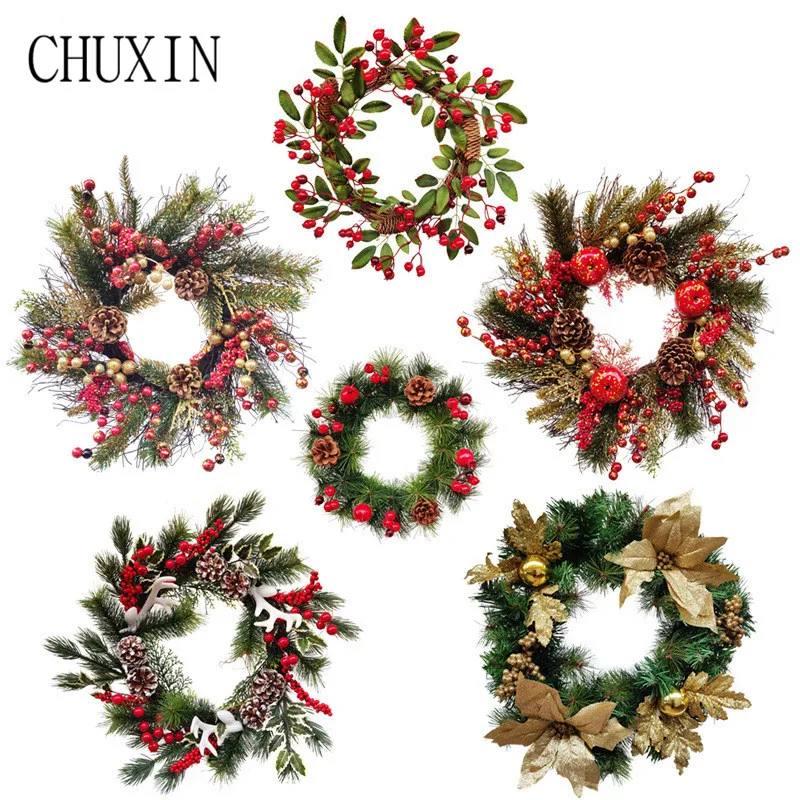 Искусственный сосновый конус сосновая игла Рождественский венок DIY Украшение