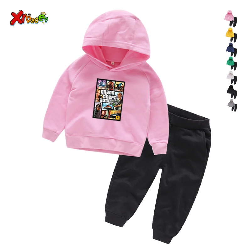 

2021 Kids Clothes Set Spring Autumn Sport Sweatshirt Set Children Girls Kids Boys Coats Toddler Kids Clothes Hoodies+Pants Set