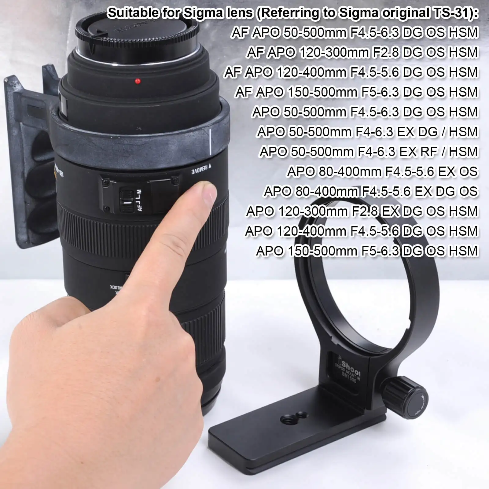 Кольцо для крепления штатива на Объектив Sigma TS-31 AF APO 50-500 мм F4.5-6.3 DG OS HSM, APO 120-300 мм F2.8 EX DG OS линза HSM
