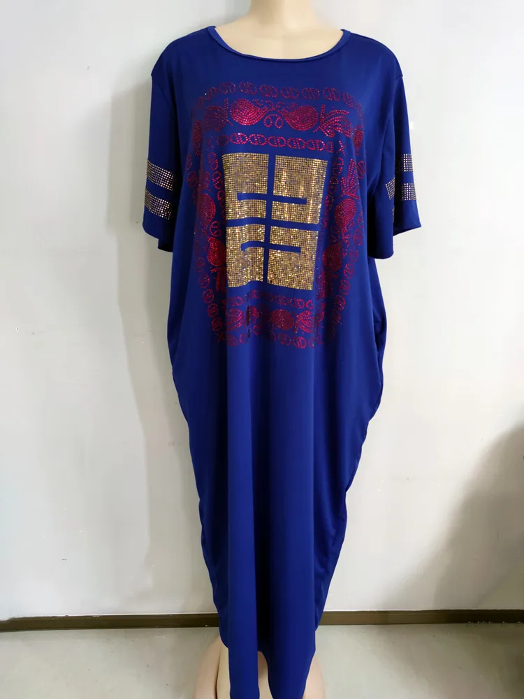 Платья для ужинов МД для женщин 2021 Новая африканская весна-лето Элегантное платье с принтом цветов Дашики Длинное платье Одежда для дам 229# on.