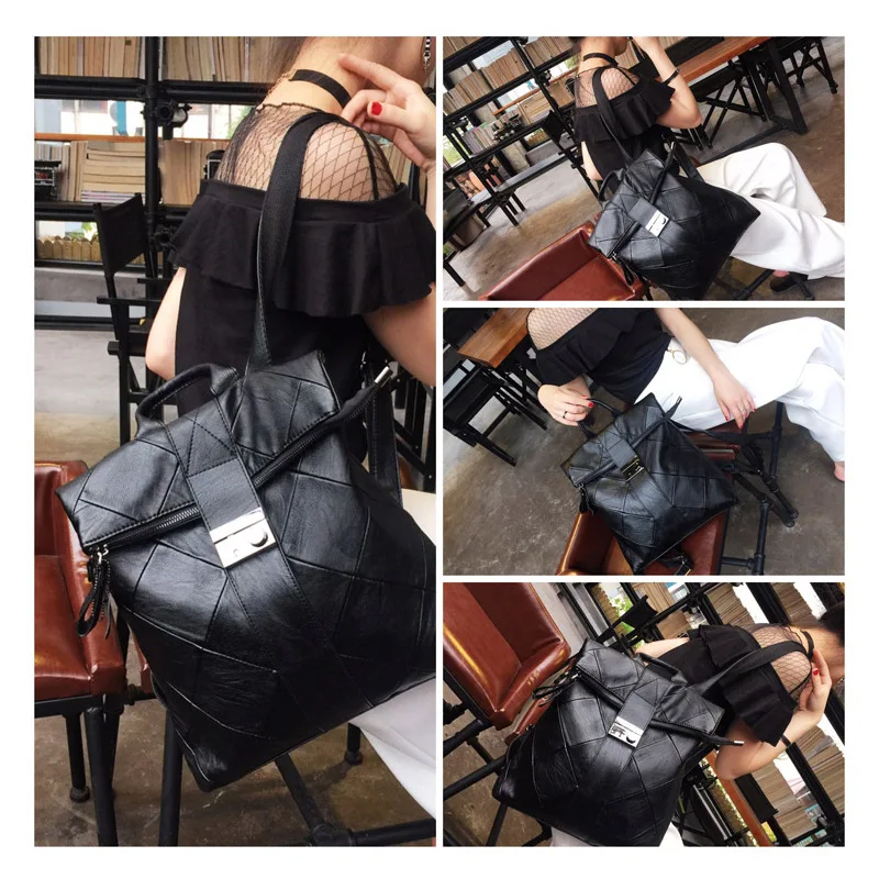 

Backpack Women Soft Leather Shoulder Bag Female Korean Backpacks Travel Anti Theft School Bags for Girls Laptop Backpack