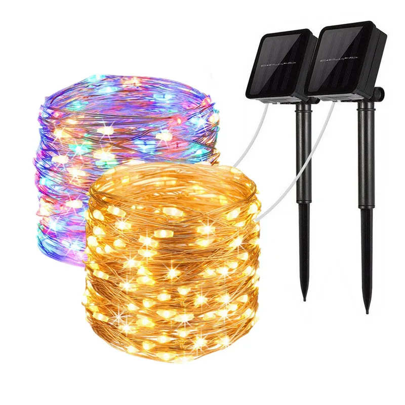 

1pcs Outdoor LED Solar String Fairy Lights 10M 20M Flashing Lamps 100/200leds Waterproof Christmas Decoration for Home Garden