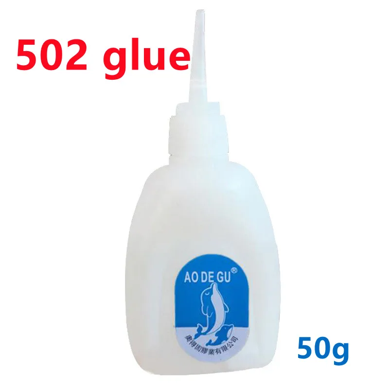 50g 502 Super Glue Instant Quick Dry Cyanoacrylate Strong Adhesive Quick Bond Leather Rubber Metal Office Supplies Fast Glue