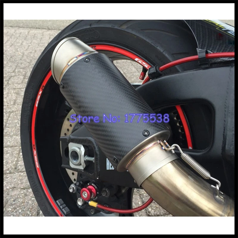 Универсальный глушитель из титанового сплава для мотоцикла внешний диаметр 51