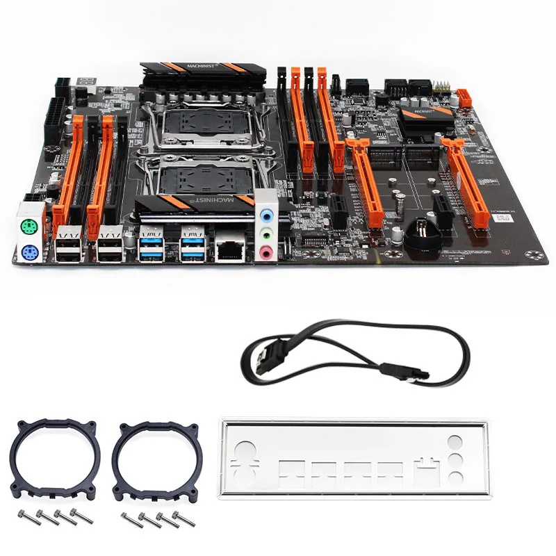 MACHINIST X99 двойная материнская плата процессора LGA 2011 3 E ATX Поддержка dual Xeon E5 V3 v4