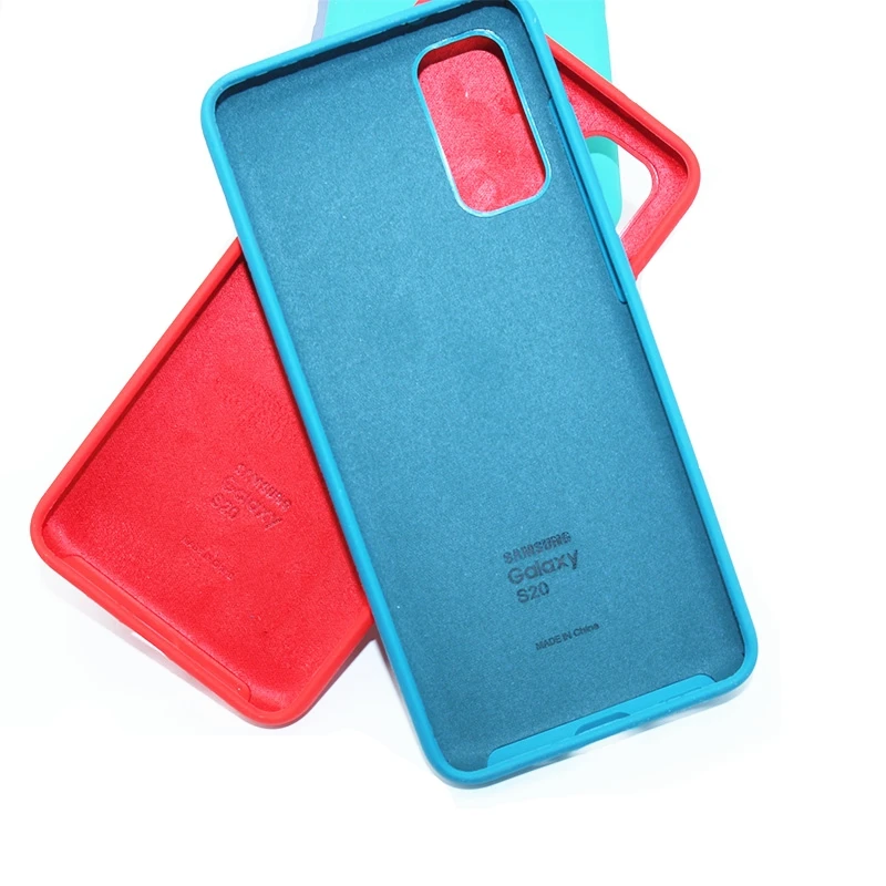 Оригинальный жидкий силиконовый чехол для Samsung Galaxy S20/S20Plus/S20 UItra шелковистая