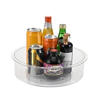 360 rotating storage tray box spice rack kitchen shelf turntable multifunctional organizer 360 degree rotating tray container