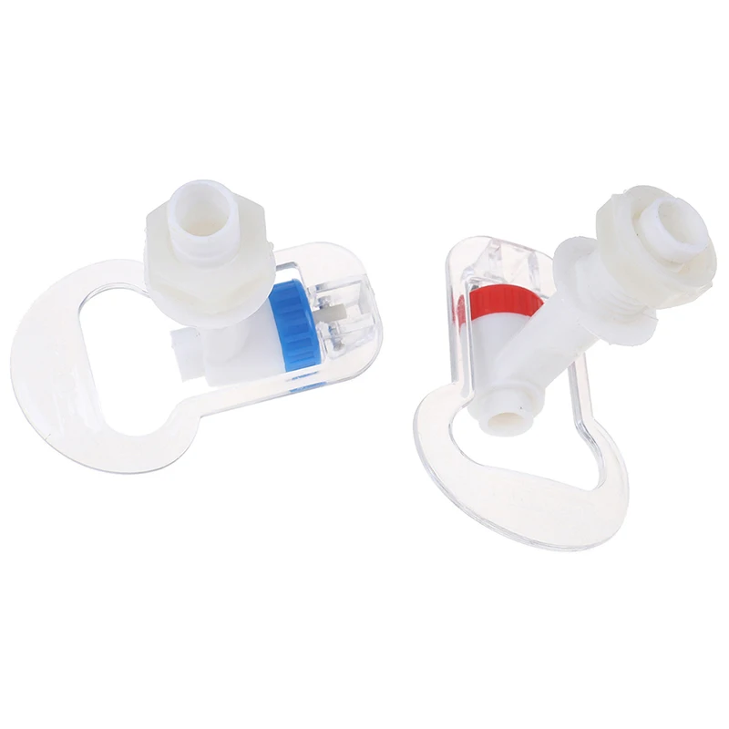 

2pcs Plastic Push Handle Tap Faucet Component Ideal Replacement For Water Dispenser Tap Kitchen Faucet Acc 17mm Dropshipping