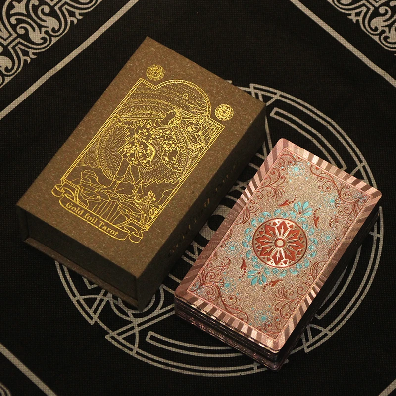78 шт. Tarot высококачественный бронзирующий тарго с карточкой изображением оркула