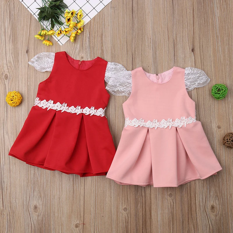 Hot Sale Spring New Baby Dress Children's Lace Dress