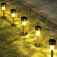 solar lights outdoor solar powered lamp waterproof landscape lighting solar garden light for pathway walkway patio yard lawn