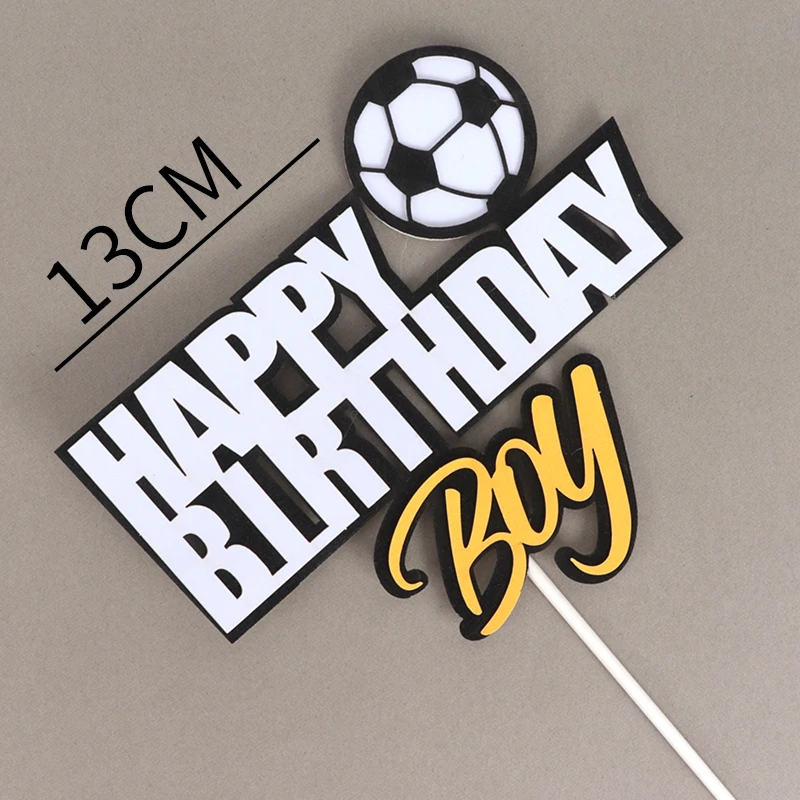 Soccer 1pcs Cakelove 1 комплект баскетбол футбол спортивные темы торт Топпер Мальчики украшение для торта ко дню рождения счастливое украшение для именинного торта вечерние принадлежности - Цвет: Soccer 1pcs