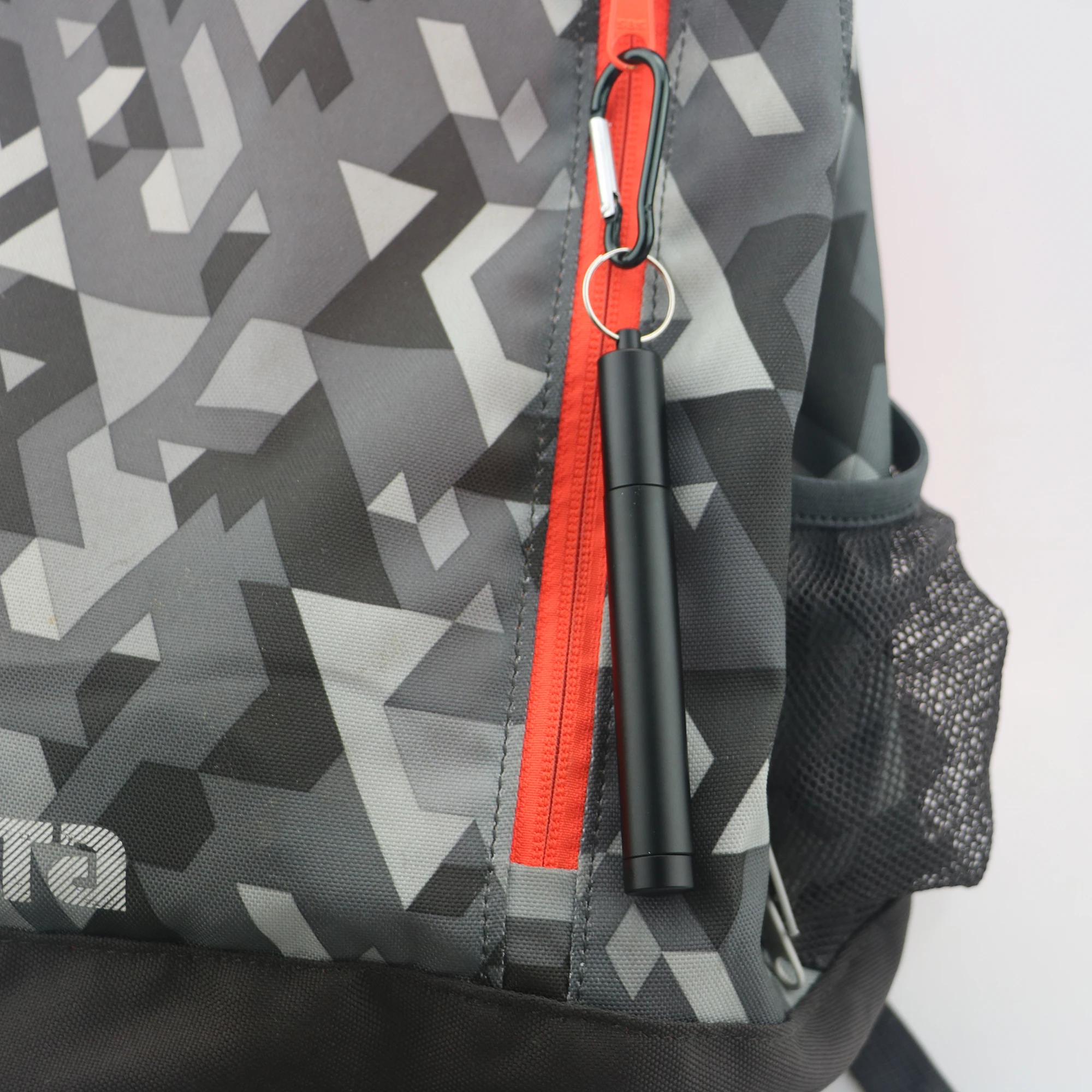 Металлический многоразовый складной сворачивающийся соломенный с чехлом брелок