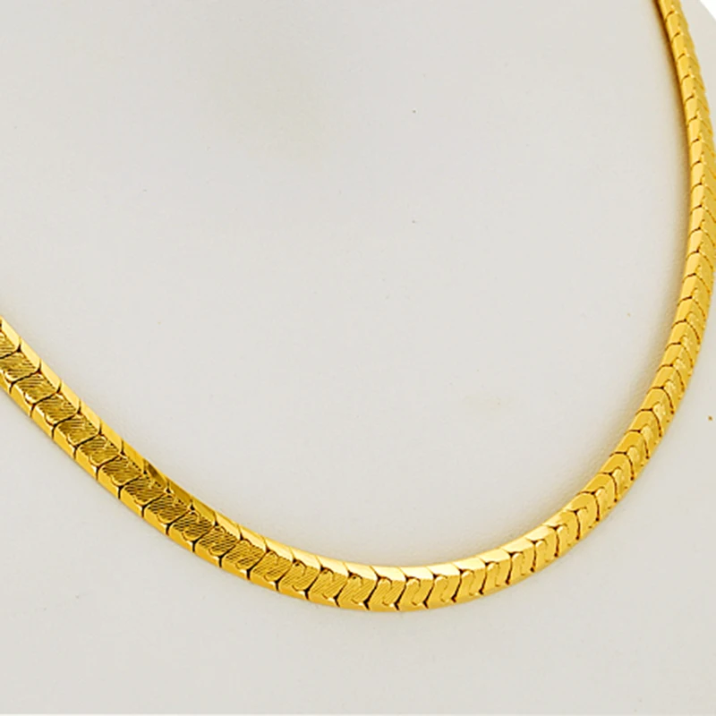 Золото Цвет весы звено цепи для мужчин ювелирные изделия из ожерелья и браслета