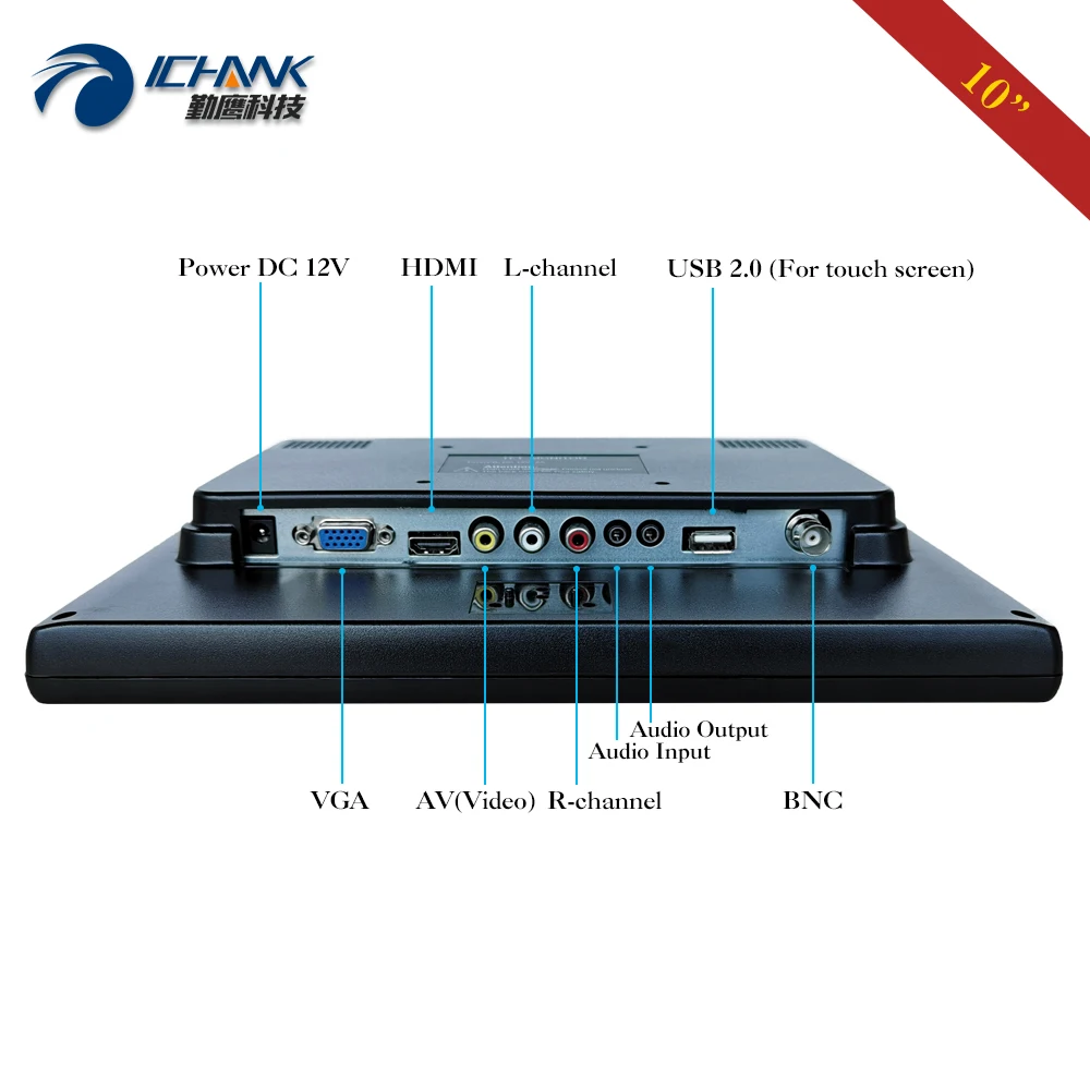 ZB100JC 59R/10 дюймов 800x600 маленький HDMI VGA USB сигнал еды POS машина промышленный