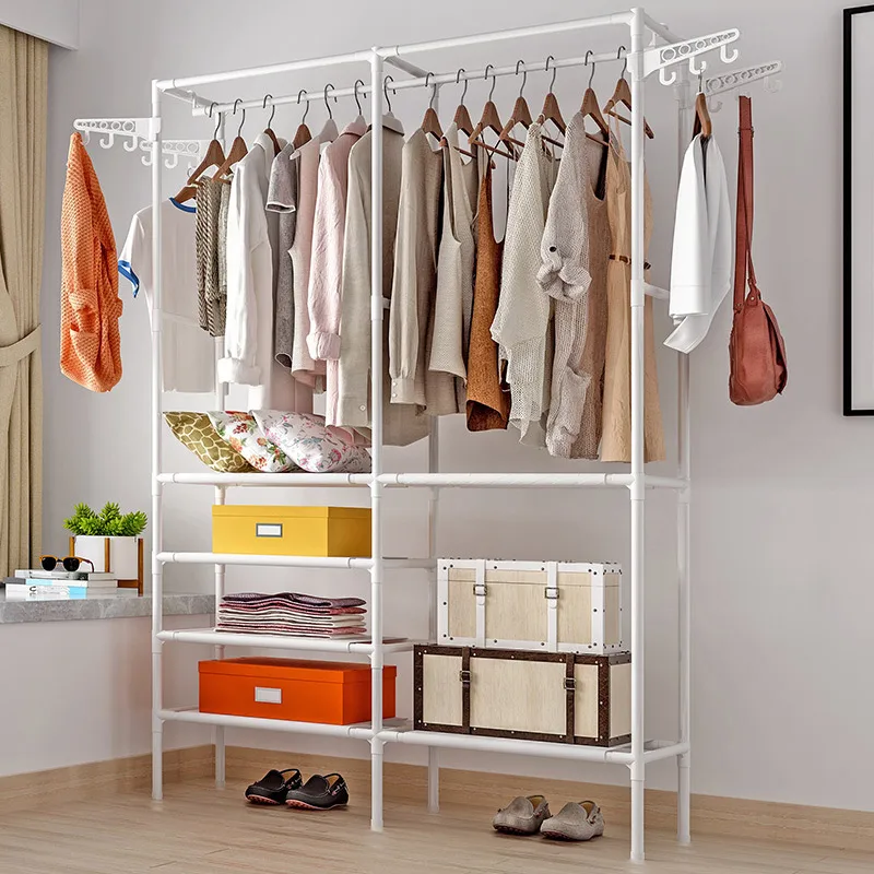 

Clothes Hanger Coat Rack Floor Hanger Storage Wardrobe Clothing Drying Racks Porte Manteau Simple Clothes Hanger Coat Rack
