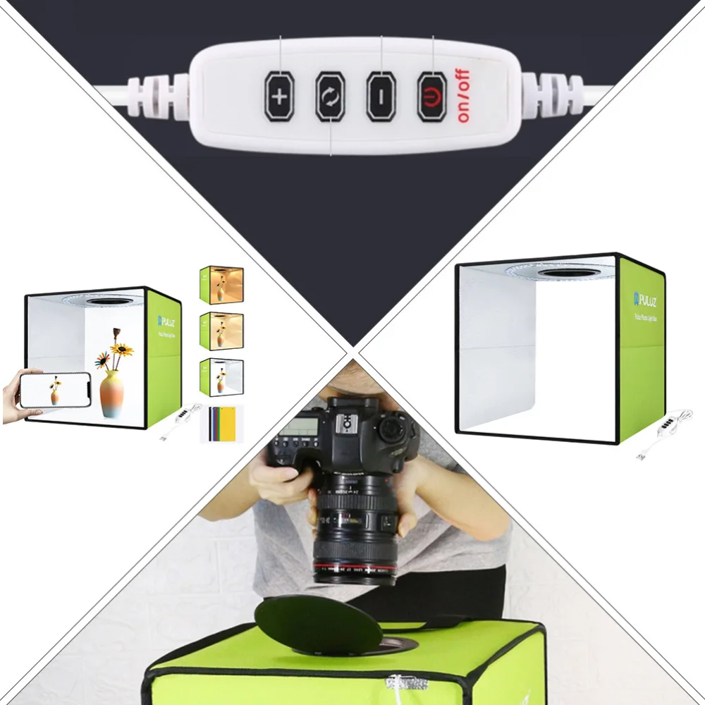 

Folding Ring Light Photo Lighting Studio Portable Shooting Tent Photo Box Kit